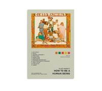 HRUERYWRBTT Glass Animals - Poster estetico da parete su tela, stile vintage, decorazione per soggiorno, camera da letto, 60 x 90 cm, senza cornice