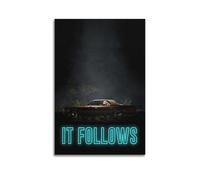 HRUERYWRBTT It Follows - Poster estetico da parete su tela, stile vintage, decorazione per soggiorno, camera da letto, 60 x 90 cm, senza cornice