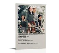 HRUERYWRBTT Poster decorativo da parete con le cronache di Narnia, stampa artistica da parete su tela, stile vintage, per soggiorno, camera da letto, 30 x 45 cm, con cornice