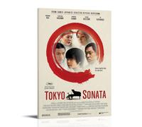 HRUERYWRBTT Tokyo Sonata - Poster estetico da parete su tela, vintage, decorazione per soggiorno, camera da letto, 20 x 30 cm, stile cornice