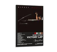 HRUERYWRBTT Victory Lap by Nipsey Album Hussle Poster estetico artistico da parete su tela vintage poster decorativo per soggiorno camera da letto decorazione 40 x 60 cm con cornice