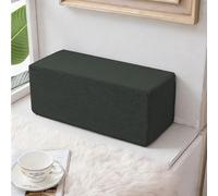 Hruile Cuscino per bracciolo per divano, per lettura, relax, supporto lombare per collo, materasso con fodera rimovibile (45 x 15 x 15 cm, grigio scuro)