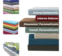 Hruile Cuscino per Panca da Giardino Personalizzate, 2/3/4 Posti, Cuscino da Banca per Terrazza, Rimovibile Cuscino per Finestra, Portico Cuscino per Panca, per Divano Cucina Casa (Impermeabile)