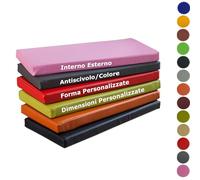 Hruile Cuscino per Panca su Misura, Cuscino per Panca da Interni Esterni, Cuscino per Divano, Cuscino per Mobili in Pelle, Cuscino per Sedile da Giardino, per Tatami Altalene Cortili (Spessore 3cm)