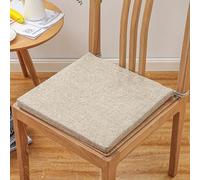 Hruile Cuscino per sedia con laccetti, cuscino quadrato per sedia con fodera rimovibile, per ufficio, soggiorno, cucina, auto, poltrona, divano, cuscino per seduta tatami, cuscino per seduta (35 x 35