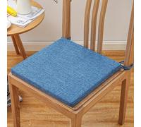 Hruile Cuscino per sedia con laccetti, cuscino quadrato per sedia con fodera rimovibile, per ufficio, soggiorno, cucina, auto, poltrona, divano, cuscino per seduta tatami, cuscino per seduta (35 x 35