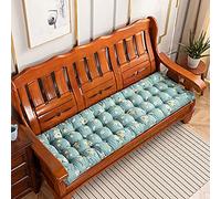 Hruile - Cuscino rettangolare per panca da giardino con cravatte, morbido, 2-3 posti, tappetino spesso per sedia da esterno, per interni, chaise altalena, 52 x 110 cm, tipo F