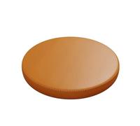 Hruile Cuscino rotondo per sedia in ecopelle, con memory foam, di supporto, impermeabile, per interni, decorazione per casa, cucina, sala da pranzo, bistrò, bar, patio e giardino (30 cm, arancione