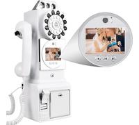 Hrxllb Libro degli Ospiti Video e Audio per Matrimoni, registra messaggi Video e Audio Personalizzati, Libro degli Ospiti Video e Audio per Telefono, conserva Le tue Occasioni Speciali(White)