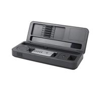 HS-02 - Scatola portaoggetti mobile per banco da lavoro, HS02, kit saldatore elettrico, scatola per saldatore, lega di alluminio CNC e componenti in silicone (HS-02A Standard)