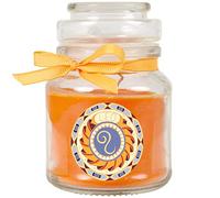 HS Candle Candela profumata "segno zodiacale", melone al miele in barattolo di caramelle (leone) - molti motivi a scelta, 120 g, durata fino a 30 ore - Leo