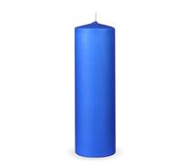 HS Candle Candele a colonna "blu scuro", dimensioni Ø 7 x 20 cm, candele a cera lunga durata fino a 65 ore. Candele a colonna non profumate, molti colori/dimensioni