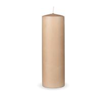 HS Candle Candele a pilastro "Beige", dimensioni Ø 7 x 20 cm, candele a cera lunga durata fino a 65 ore, candele a colonna non profumate, molti colori/dimensioni