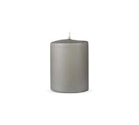HS Candle Candele a pilastro "grigio chiaro", dimensioni Ø 7 x 8 cm, candele a cera lunga durata fino a 20 ore, candele a colonna non profumate, molti colori/dimensioni