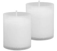 HS Candle - Confezione da 2 candele di ricambio N1, 6 cm, colore: Bianco