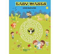 Hs Color Press Easy Mazes Activity Book For Kids Ages 4-8 (Tascabile)