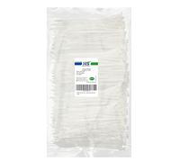 HS - Fascette fermacavi in nylon (1000 pezzi) da 10 cm, colore: Bianco