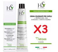 HS MILANO PROFESSIONAL COLOR COLORE CAPELLI TINTA TINTURA PROFESSIONALE 3x100ML
