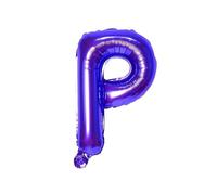 HS - Palloncino a forma di lettera di film, 40 cm, decorazione per matrimoni, compleanni, feste (viola, lettera P)