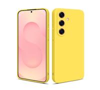 HS Products HSP Cover per Samsung Galaxy S25 5G - Opaca, Antiurto & Perfettamente Aderente | Custodia in Silicone TPU Colorato con Protezione Fotocamera, Anti-Impronte & Antipolvere - Giallo