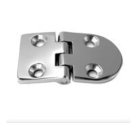 HS0081 Cerniere in acciaio inox semicircolare supporto cerniera acciaio pesante acciaio inox V4A AISI 316 angolo di apertura inferiore - 70 x 40 x 4,5 mm - resistente alla corrosione all'acqua di mare
