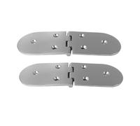 HS0098 Cerniere in acciaio inox doppia cerniera semicircolare staffa cerniera acciaio pesante acciaio inox V4A AISI 316 angolo di apertura inferiore 190 x 65 x 4 mm resistente alla corrosione