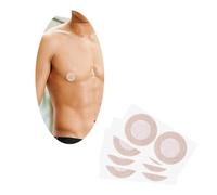 HSAJS 60pcs Copricapezzoli Uomo Adesivo Capezzoli Invisibile Monouso Cuscinetti per Capezzoli Invisibili da Uomo Adesivo Copricapezzoli da Uomo, Impermeabili, Ideale per Maratoneti, 45mm