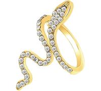 HSAJS Anello Serpente Sinuoso Brillante Cristalli Scintillanti Gioiello Elegante Donna Accessorio Lussuoso
