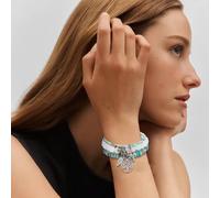 HSAJS Braccialetto Multistrato Albero Vita Ciondolo Perline Cristallo Gioielli Donna Accessorio Elegante