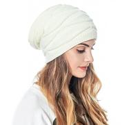 HSAJS Cappello Invernale da Donna Beanie Caldo Foderato Unisex Berretto Snow Knit Slouchy Chunky Scaldacollo Uomo Cappelli Termic Berretti Stile Pigro Morbido