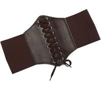 HSAJS Cintura Corsetto Stringata Elastica Regolabile Vita Alta Stile Gotico Elegante Donna