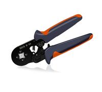 HSC8 6-4A/6-6A Puntale Crimpatrice Terminali Filo AWG 23-7 Cricchetto Auto-Regolabile Pinza Puntali Crimpatura Precisa(HSC8 6-4A Black)