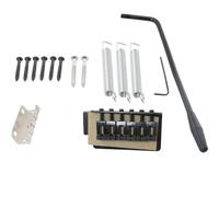 HSCGIN 1 Set Western Stringed Instrument Accessories ST Chitarra Elettrica Singolo Swing Piastra di Tensione Ponte Nero In Lega di Zinco Tremolo