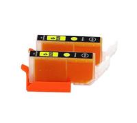 HSCJMEHT Cartuccia d'inchiostro 2 pezzi PGI-525 PGI525 PGI 525 CLI-526 CLI526 CLI 526 compatibile con stampante MG6150(Yellow)