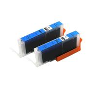 HSCJMEHT Cartuccia d'inchiostro da 2 pezzi per PGI 580XXL CLI 581XXL compatibile con TR7550 TR8550 TS6150 TS6151 TS8150 TS8151 TS8152 TS9150 TS9155(Cyan)