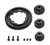 HSCJMEHT Set di pignone e ruota dentata in acciaio M1 18D 20D 22D 46D 50D 52D 54D Compatibile con Maxx 2.0 VXL 1/5 1/10(54T)