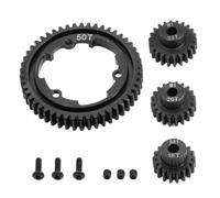 HSCJMEHT Set di pignone e ruota dentata in acciaio M1 18D 20D 22D 46D 50D 52D 54D Compatibile con Maxx 2.0 VXL 1/5 1/10(50T)