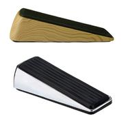 Hsd Premium Qualità Metallo Porta Zeppa Pesante Robusto Stay Stop Cromo/Legno