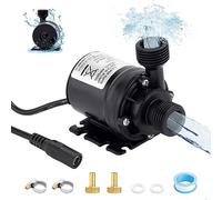 HSEAMALL Mini pompa dell'acqua DC 12 V con adattatore, pompa anfibi brushless per stagno, acquario, acquario, fontana solare, piscina, circolazione dell'acqua