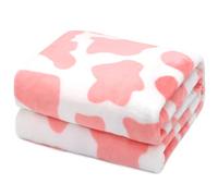 HSEEC Coperta con stampa di mucca, in morbido pile di flanella, leggera, per divano, letto, viaggi, camera da letto, decorazione per bambini, adolescenti, adulti, 101,6 x 127 cm