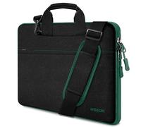HSEOK Borsa a Tracolla per Notebook, Borsa Porta Laptop Super Sottile e Impermeabile, Fino a 15-15,6-16 Pollici, Nero Verde