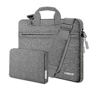 HSEOK Borsa a Tracolla Sottile per Laptop da 13"-14", Borsa a Mano con Custodia Piccola per MacBook Pro 14" M5 M4 M3 M2 M1 2025-2021, tutti i modelli da 13,3" MacBook Air/Pro, XPS 13/14,Grigio scuro