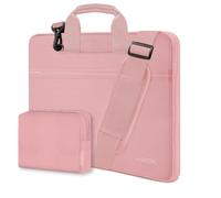 HSEOK Borsa a Tracolla Sottile per Laptop da 13"-14", Borsa a Mano con Custodia Piccola per MacBook Pro 14" M5 M4 M3 M2 M1 2025-2021, tutti i modelli da 13,3" MacBook Air/Pro, XPS 13/14,Rosa