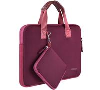 HSEOK Custodia per Laptop da 14" con Tasca Piccola, Borsa per Computer in Neoprene Compatibile con MacBook Pro 14" M4/M3/M2/M1, MacBook Air/Pro 13" e la maggior parte dei Notebook da 14",Rosso