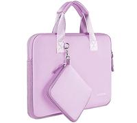 HSEOK Custodia per Laptop da 14" con Tasca Piccola, Borsa per Computer in Neoprene Compatibile con MacBook Pro 14" M4/M3/M2/M1, MacBook Air/Pro 13" e la maggior parte dei Notebook da 14",Viola