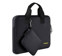 HSEOK Custodia per Laptop da 14" con Tasca Piccola, Borsa per Computer in Neoprene Compatibile con MacBook Pro 14" M5/M4/M3/M2/M1, MacBook Air/Pro 13" e la maggior parte dei Notebook da 14",Nero