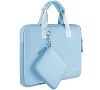 HSEOK Custodia per Laptop da 16" con Piccola Tasca, Borsa per Computer in Neoprene Compatibile con MacBook Pro 16" M4/M3/M2/M1, MacBook Pro 15,4" e Notebook da 15,6"-16",Cielo blu