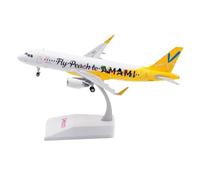 HSEYWVDJF modello di aereo Diecast In Scala 1:200 Modello Di Aereo For Il Giappone Peach Aviation A320 JA08VA Aereo Jet Collezione Di Modelli Di Souvenir Snap-Fit Modello
