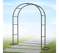 HSF Grandi Archi Da Giardino In Metallo Nero,Archi Da Giardino,Supporti for Piante for Il Supporto Di Piante Rampicanti Di Rose,Decorazioni Da Giardino decorazioni per feste (Color : Black, Size : W