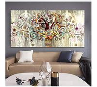 HSFFBHFBH Quadro su Tela Immagine Stampa Albero della Vita Paesaggio Scandinavo Poster Moderno per Soggiorno Quadri Decorativi 70x140 cm (27,6"x55,1) Senza Cornice